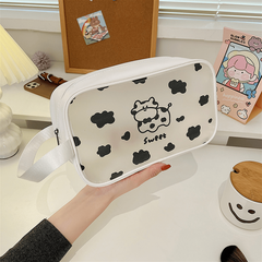 Puppy Print Zipper Cosmetic Bag Waterproof Makeup Storage Bag