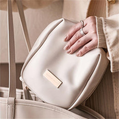 Waterproof Cosmetic Bag PU Leather Makeup Storage Organizer Lightweight Portable