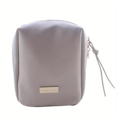 Waterproof Cosmetic Bag PU Leather Makeup Storage Organizer Lightweight Portable