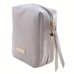 Waterproof Cosmetic Bag PU Leather Makeup Storage Organizer Lightweight Portable