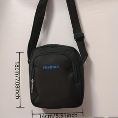Letter Pattern Crossbody Bag Small Satchel Lightweight Diagonal Bag