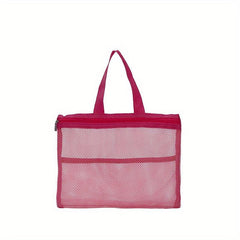 Portable Mesh Handbag Toiletry Wash Storage Cosmetic Bag