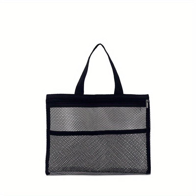 Portable Mesh Handbag Toiletry Wash Storage Cosmetic Bag