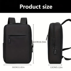 Casual Backpack With USB Charging Port School Bag Computer Bag