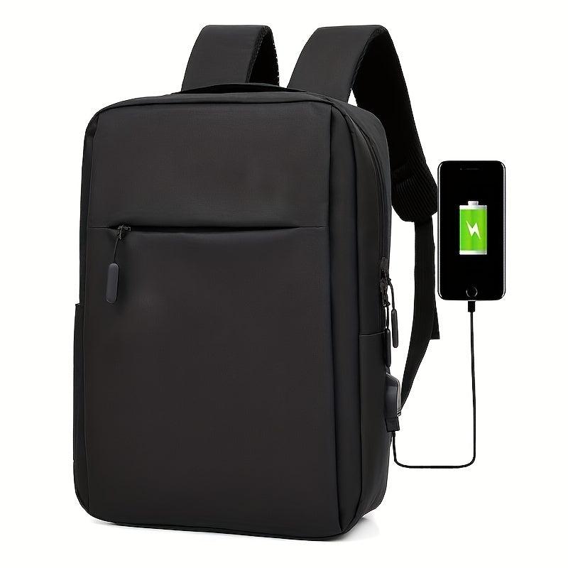 Casual Backpack With USB Charging Port School Bag Computer Bag