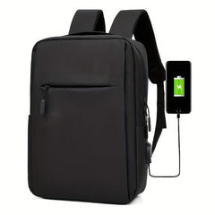 Casual Backpack With USB Charging Port School Bag Computer Bag