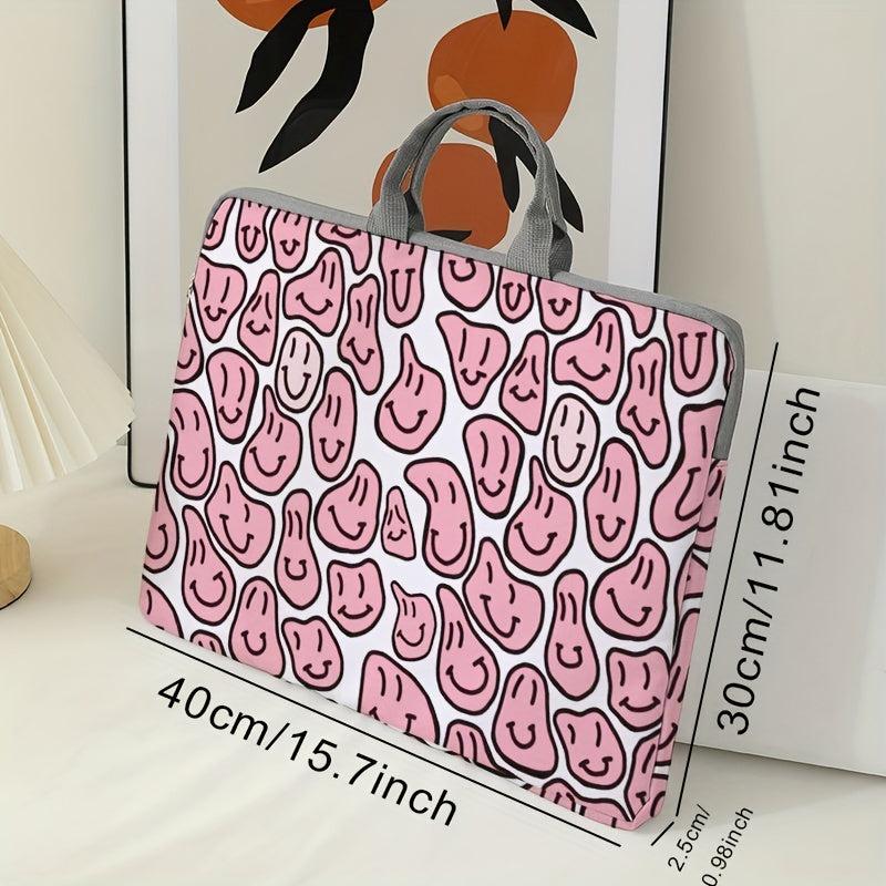Expressions Pattern Printed 38 1 cm Laptop Bag Soft Surface Protective Cover