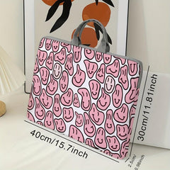 Expressions Pattern Printed 38 1 cm Laptop Bag Soft Surface Protective Cover