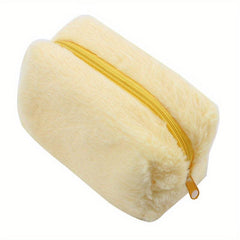 Plush Cosmetics Bag Furry Storage Women's Toiletry Travel Accessory