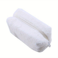 Plush Cosmetics Bag Furry Storage Women's Toiletry Travel Accessory