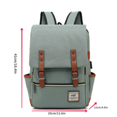 Large Capacity Backpack with USB Charging Port for Travel, School & Business