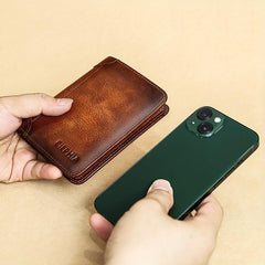 Vintage Leather Rfid Wallets For Men
