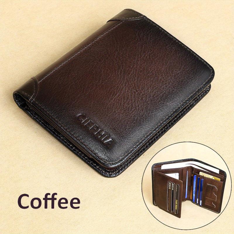 Vintage Leather Rfid Wallets For Men