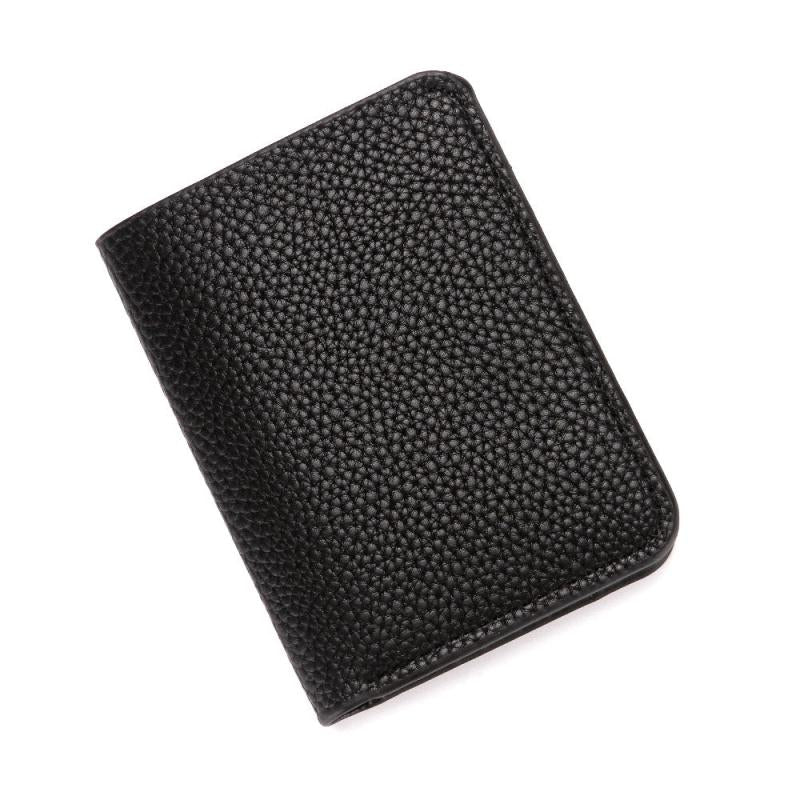 Mini Soft Wallet Lychee Grain Men's Card Case