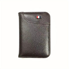 Men's Ultra thin Leather Card Holder Anti magnetic Wallet