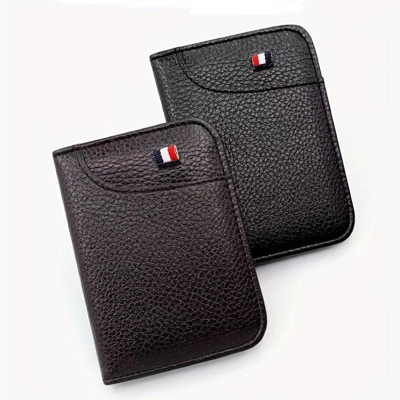 Men's Ultra thin Leather Card Holder Anti magnetic Wallet