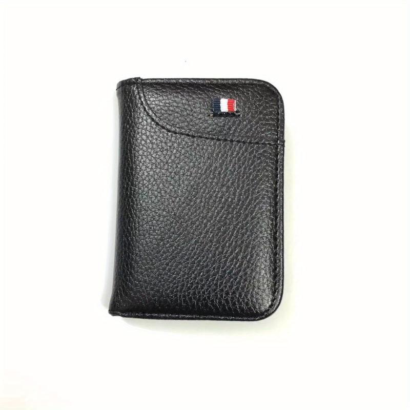 Men's Ultra thin Leather Card Holder Anti magnetic Wallet