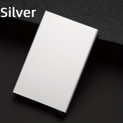 RFID Blocking Pop Up Card Holder Wallet Slim Business Credit Card Case