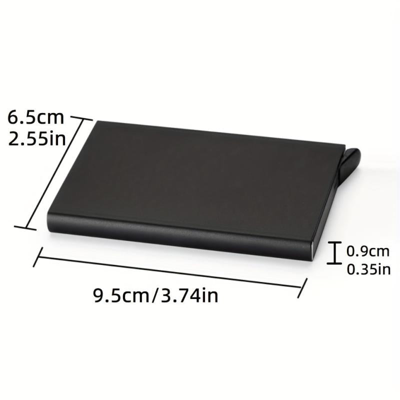 RFID Blocking Pop Up Card Holder Wallet Slim Business Credit Card Case