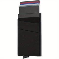 Pop Up Credit Card Holder Money Bag RFID Business Card Wallet
