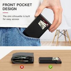 Pop Up Credit Card Holder Money Bag RFID Business Card Wallet