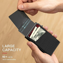 Pop Up Credit Card Holder Money Bag RFID Business Card Wallet