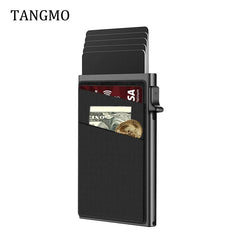 Pop Up Credit Card Holder Money Bag RFID Business Card Wallet
