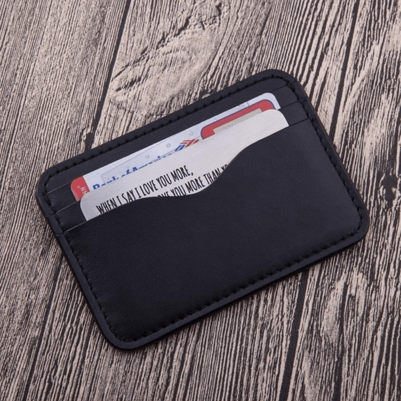 Anniversary Wallet Insert Card For Men Husband From Wife Girlfriend Boyfriend