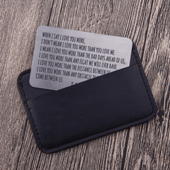 Anniversary Wallet Insert Card For Men Husband From Wife Girlfriend Boyfriend