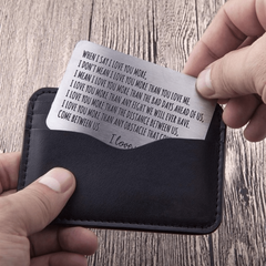 Anniversary Wallet Insert Card For Men Husband From Wife Girlfriend Boyfriend