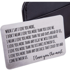 Anniversary Wallet Insert Card For Men Husband From Wife Girlfriend Boyfriend