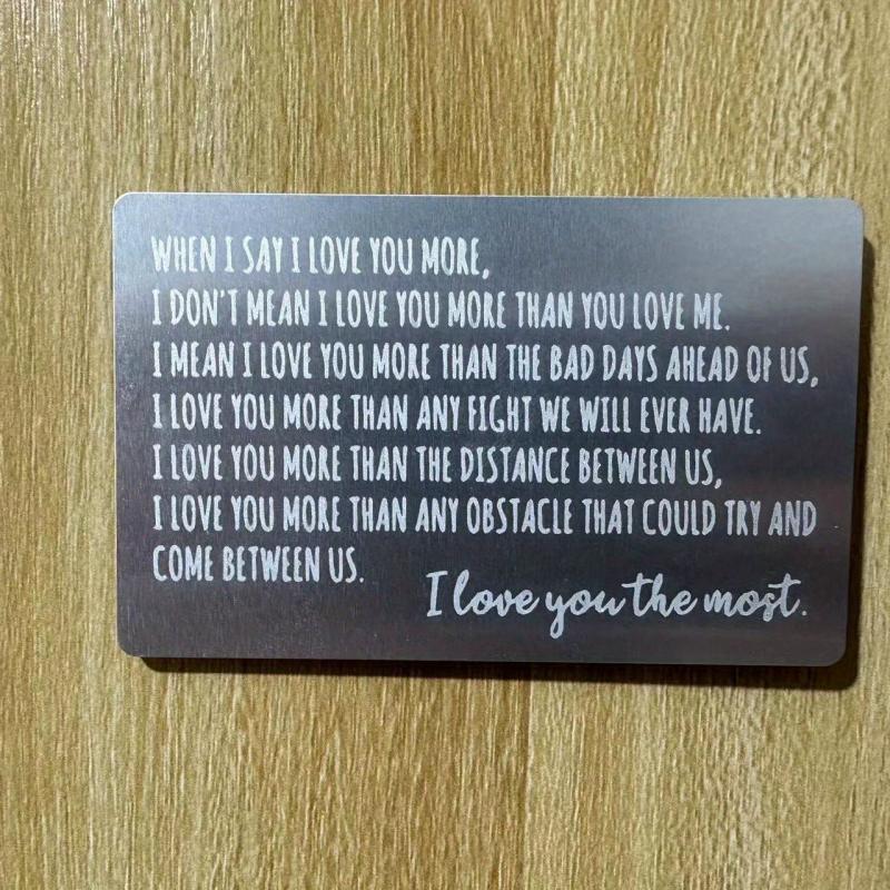 Anniversary Wallet Insert Card For Men Husband From Wife Girlfriend Boyfriend