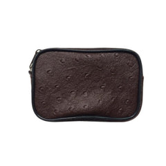 Men's Mini Business Leather Coin Purse Zipper Card Holder