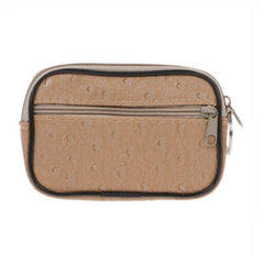 Men's Mini Business Leather Coin Purse Zipper Card Holder
