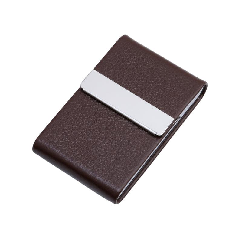 Leather Cigarette Case Magnetic Close Tobacco Holder Slim Case