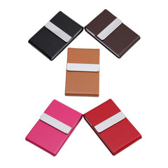 Leather Cigarette Case Magnetic Close Tobacco Holder Slim Case
