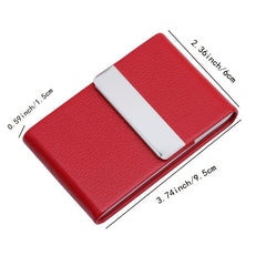 Leather Cigarette Case Magnetic Close Tobacco Holder Slim Case