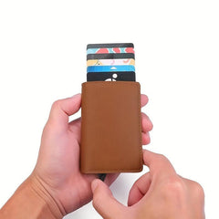 Anti Theft Casual Aluminum Alloy Men's Cards Bag
