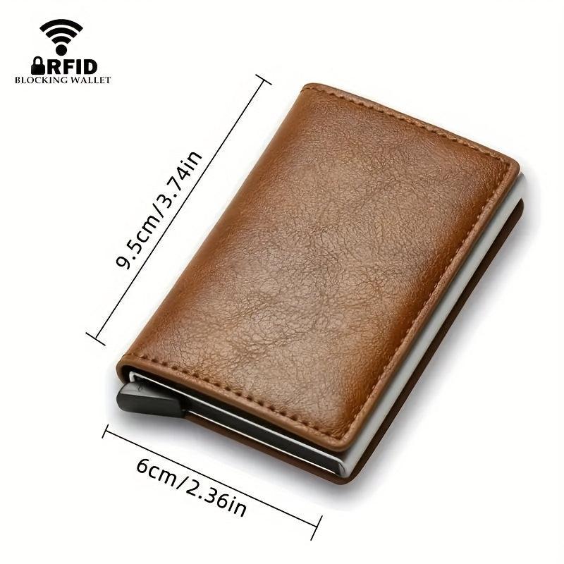 Anti Theft Casual Aluminum Alloy Men's Cards Bag