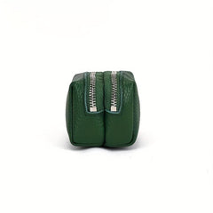 Leather Zipper Key Case Holder Key Organizer Coin Purse