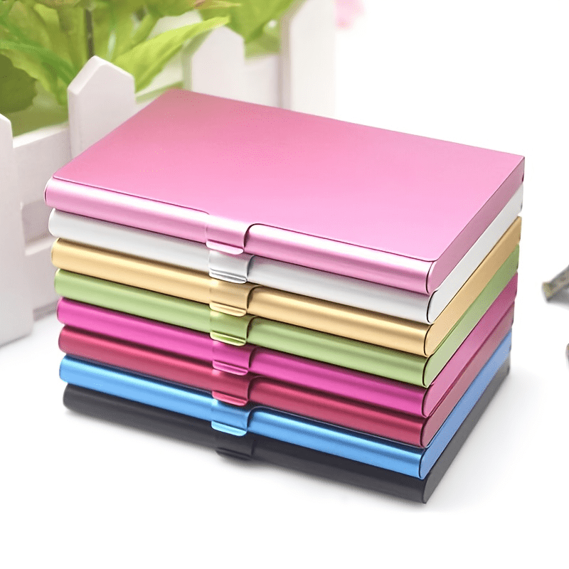 Metal Business Card Holder Case, Elegant Design