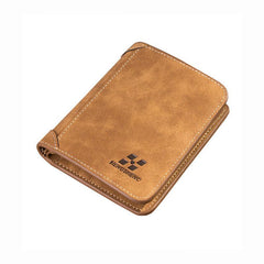 Men's Leather Card Holder Wallet Retro Style Credit ID Holder Insert Coin Wallet