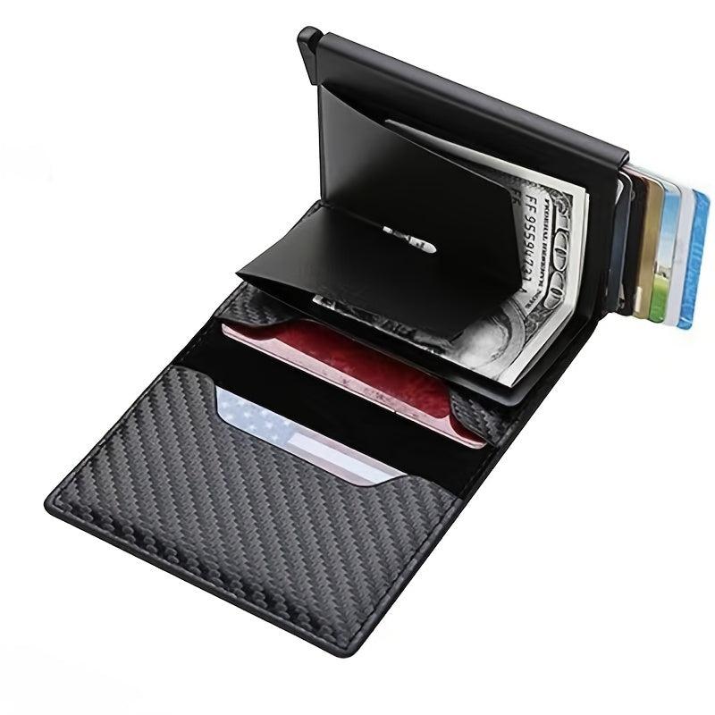 Men's RFID Blocking Wallet with Extra Card Capacity