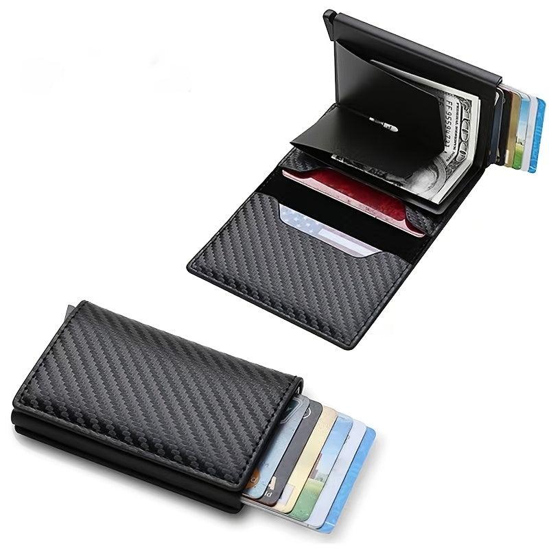 Men's RFID Blocking Wallet with Extra Card Capacity