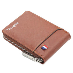 Men's Zipper Wallet with ID Window