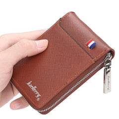Men's Zipper Wallet with ID Window