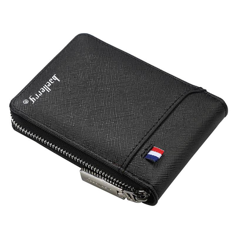 Men's Zipper Wallet with ID Window