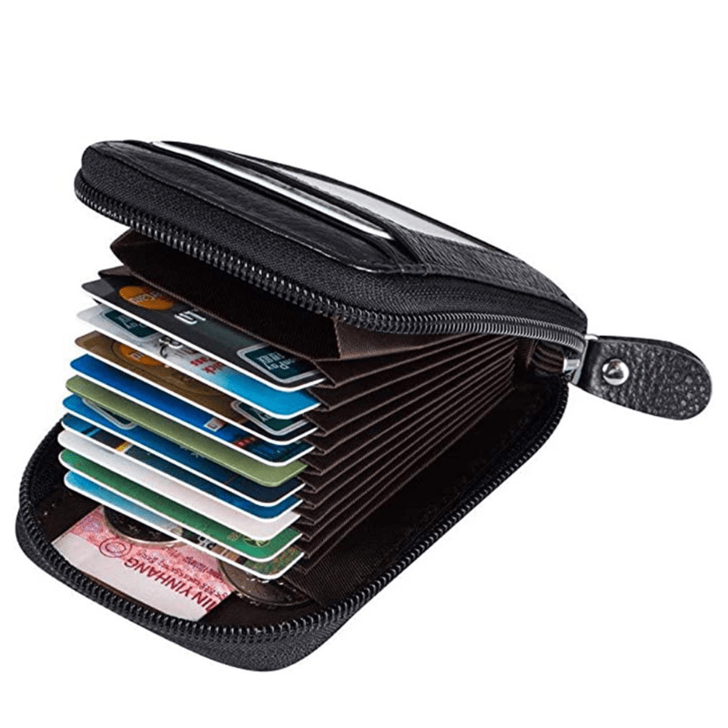 Men's Casual PU Leather Card Holder Coin Purse Credit Card Bag