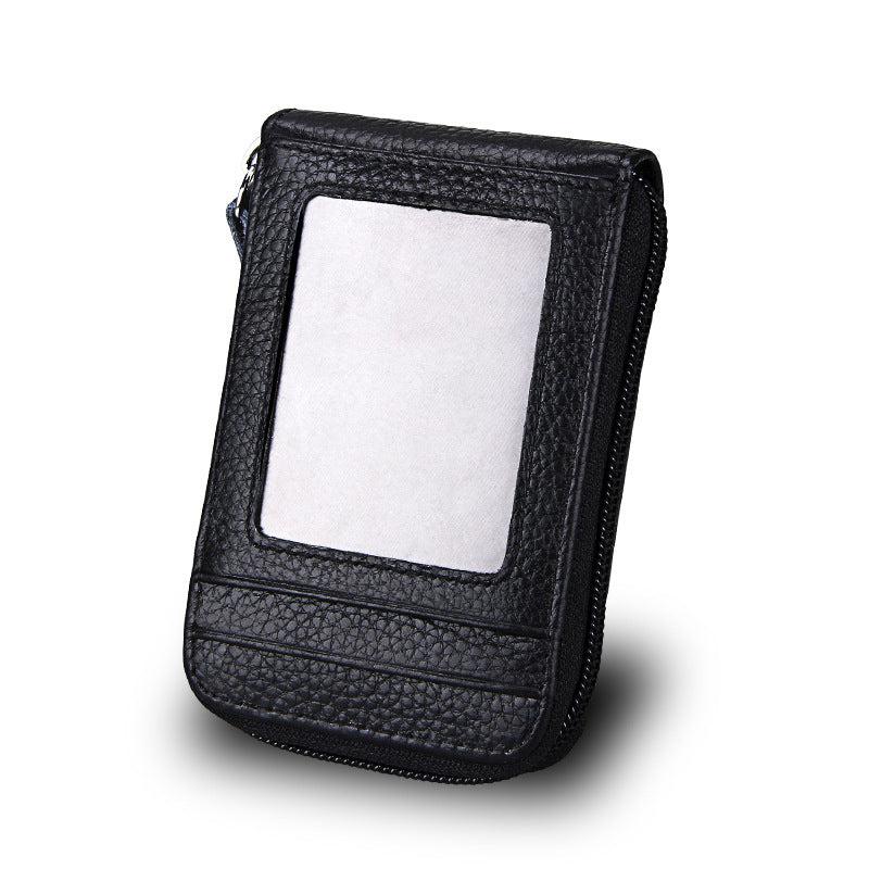 Men's Casual PU Leather Card Holder Coin Purse Credit Card Bag