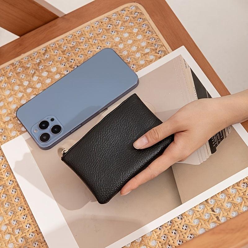 Soft Mini Wallet High Lychee Card Bag Key Storage Bag